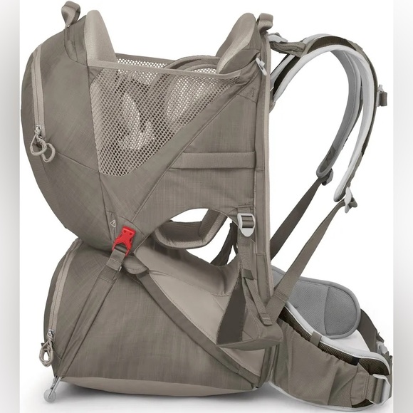 NWT Osprey Poco LT Child Carrier Backpack - Tan Concrete - Picture 7 of 11